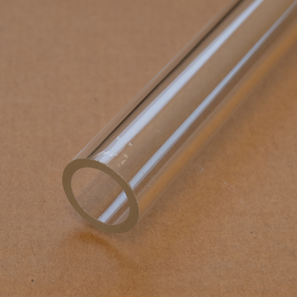 25mm x 3mm Clear Acrylic Tube (extruded)